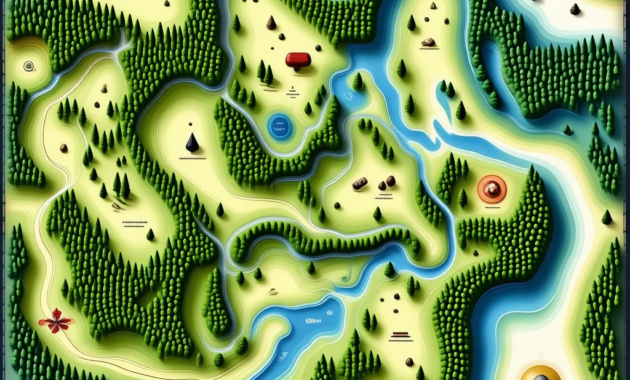 Map Of Bear Brook State Park