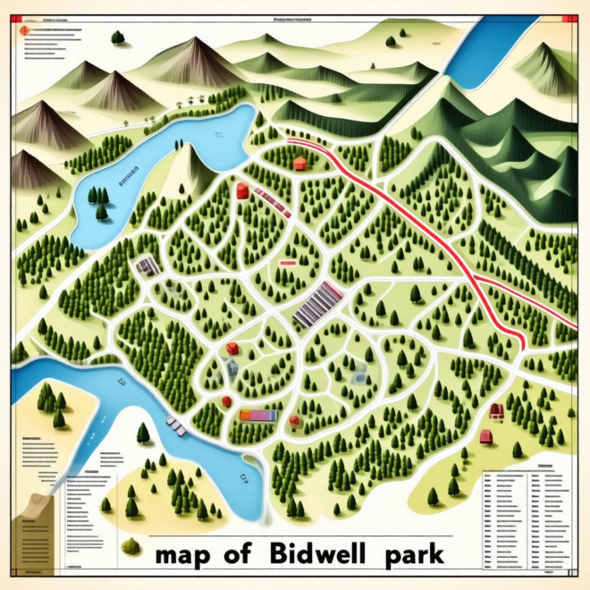 Map Of Bidwell Park
