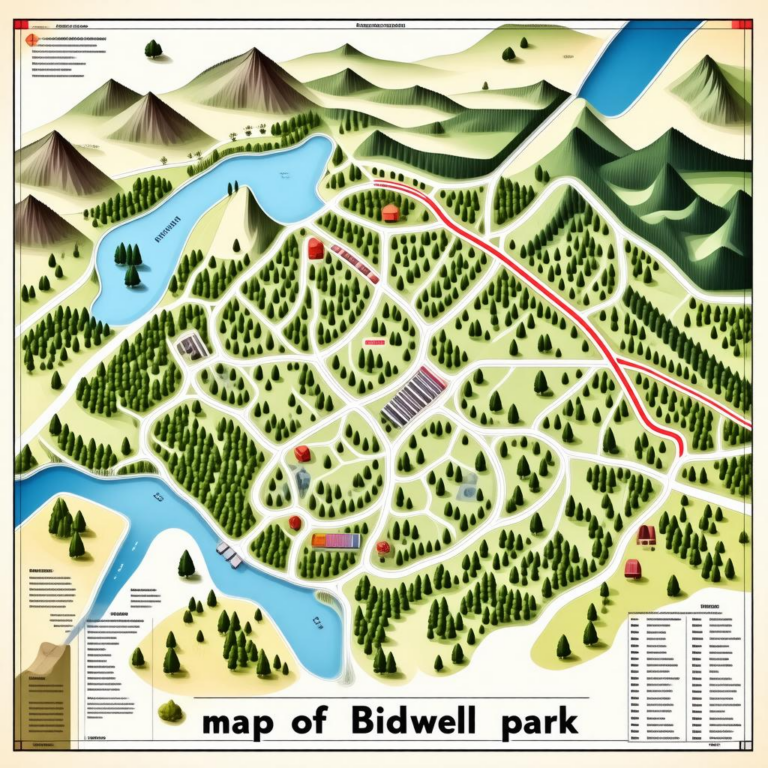 Map Of Bidwell Park