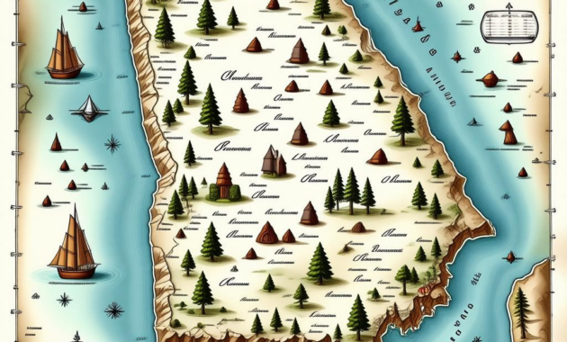 Map Of Georgia Colony