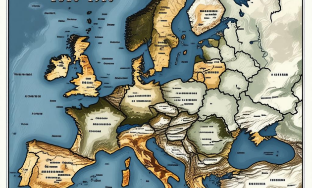 Map Of Europe 1910