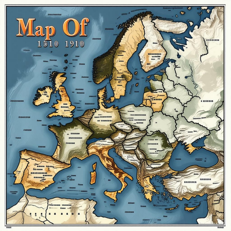 Map Of Europe 1910