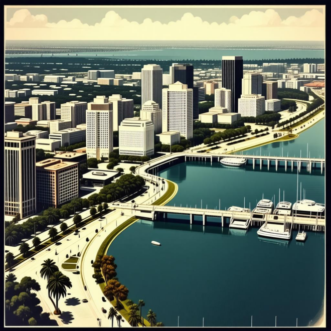 Map Of Downtown Pensacola Florida