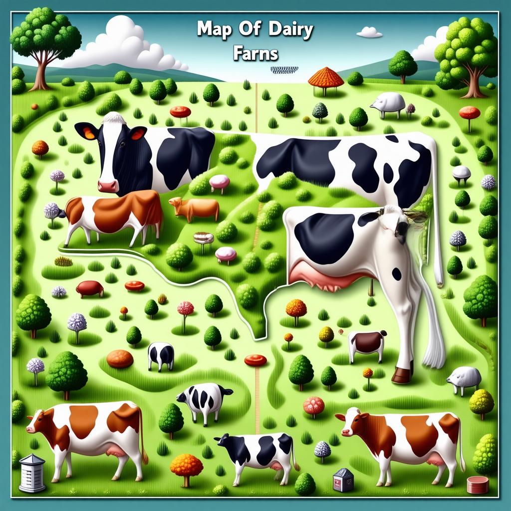 Map Of Dairy Farms