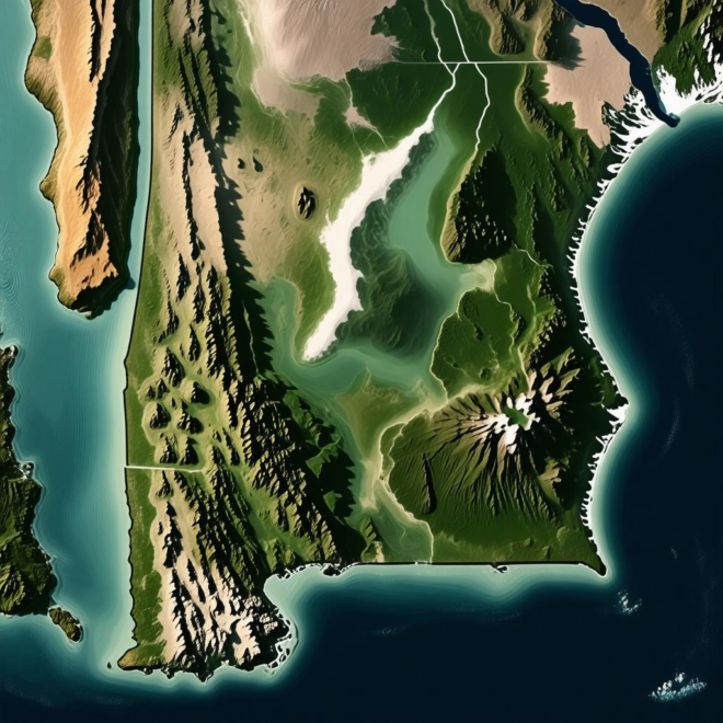 Map Of Alabama And Mississippi