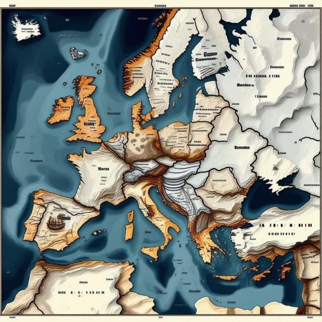 Map Of Europe 1780