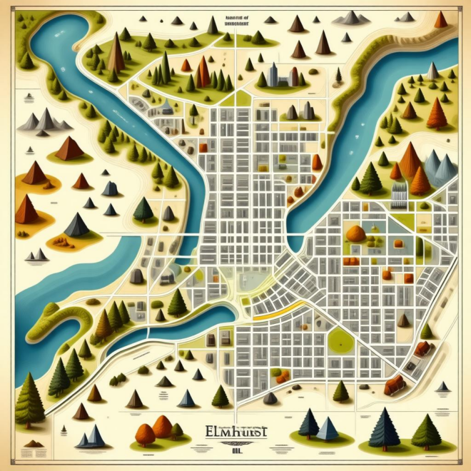 Map Of Elmhurst Il