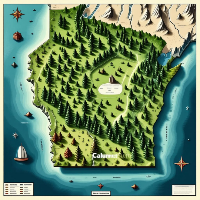 Map Of Calumet County Wisconsin