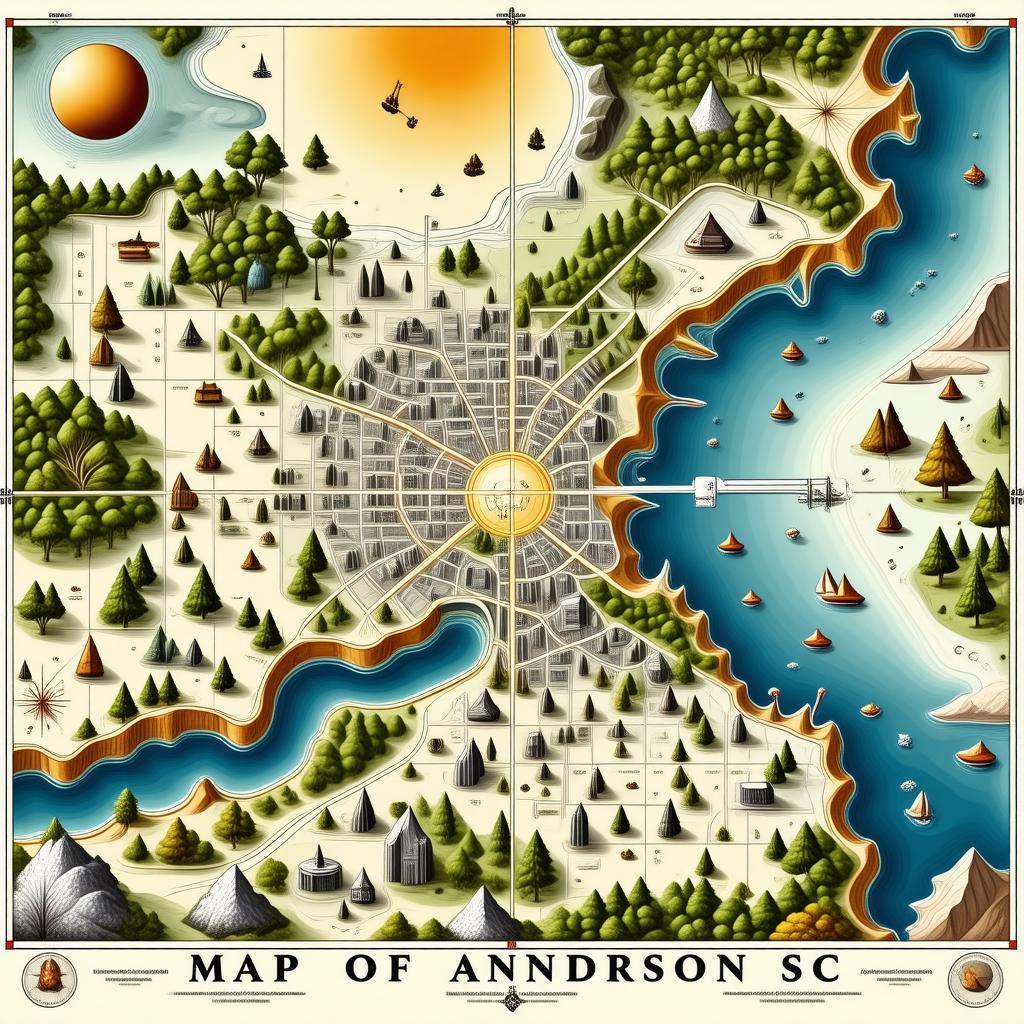 Map Of Anderson Sc