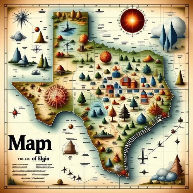 Map Of Elgin Texas
