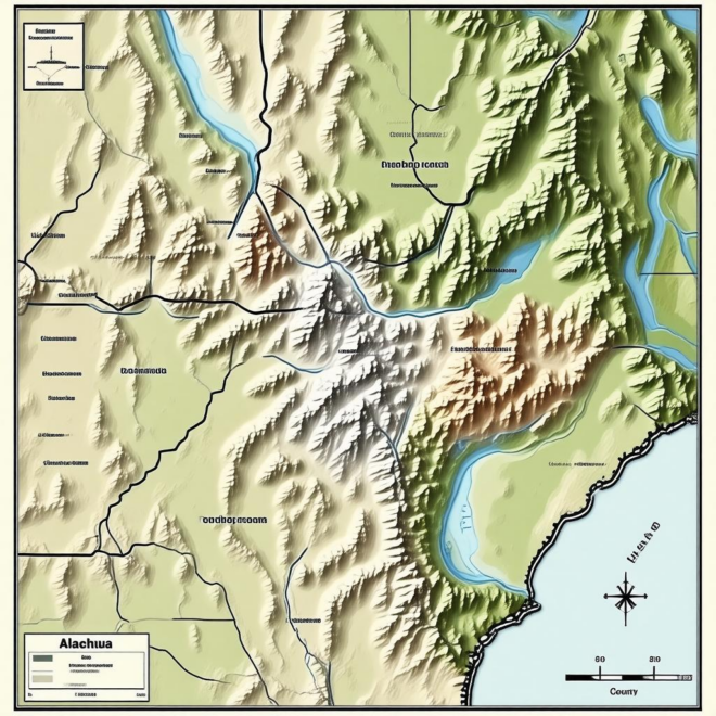 Map Of Alachua County