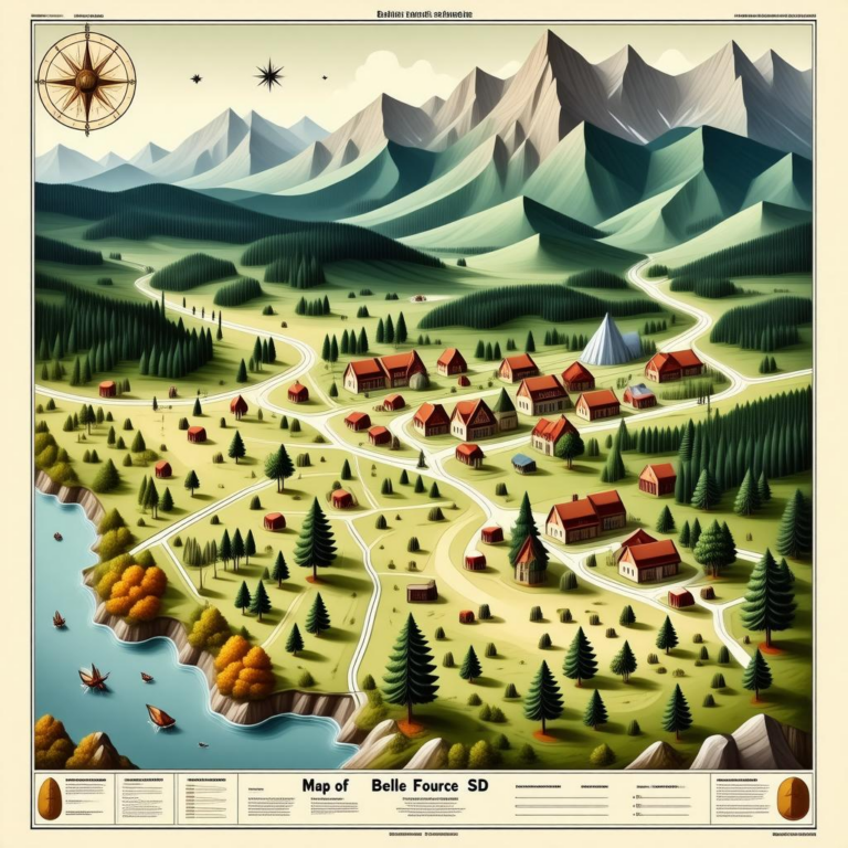Map Of Belle Fourche Sd