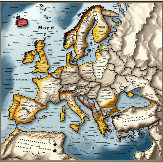Map Of Europe In 1830