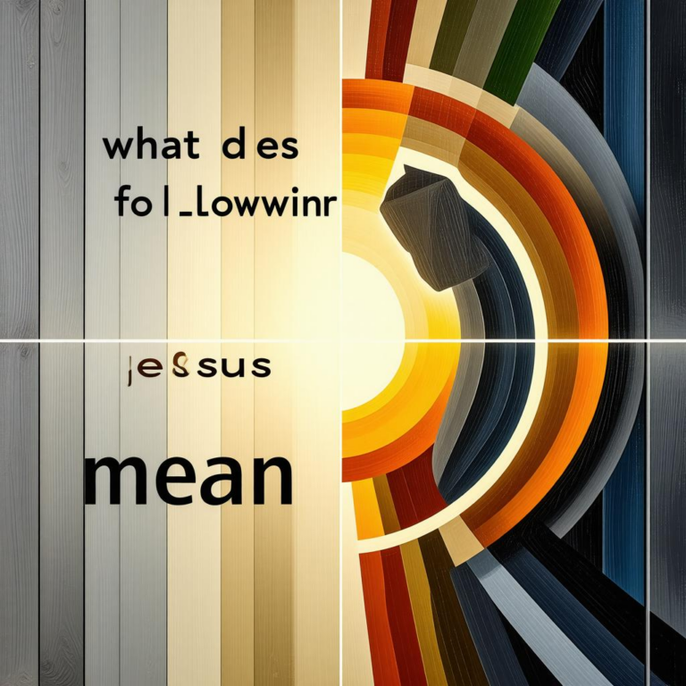 What Does Following Jesus Mean