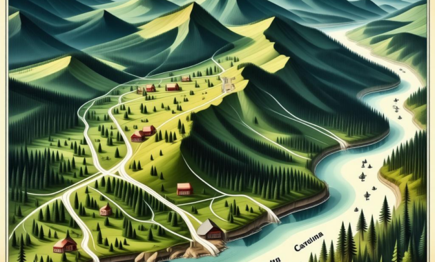 Map Of Cashiers North Carolina