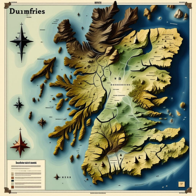 Map Of Dumfries Scotland