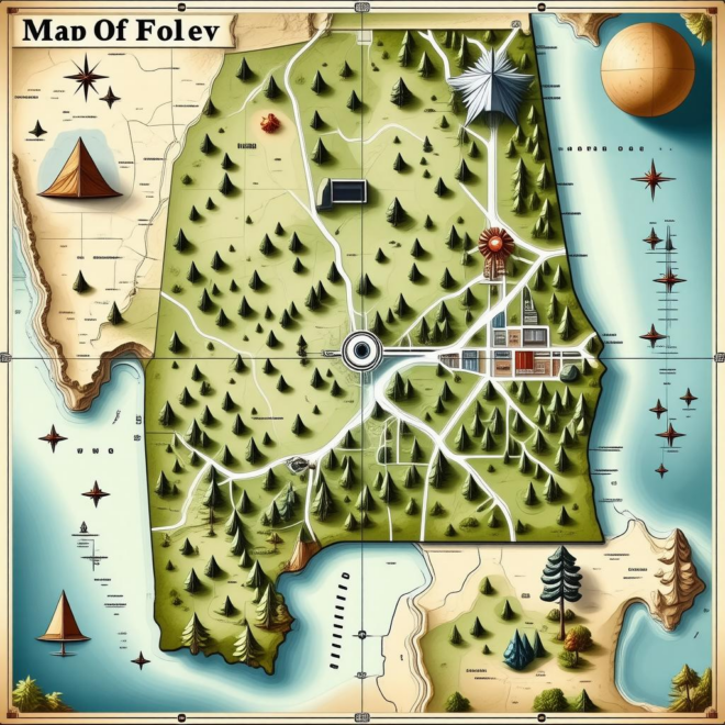 Map Of Foley Alabama