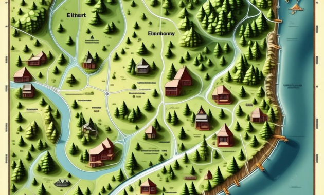 Map Of Elkhart County Indiana