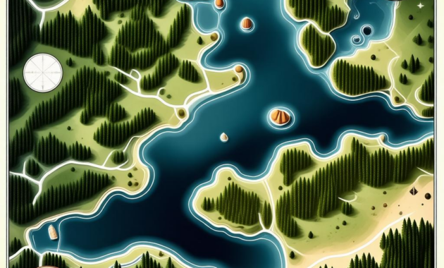 Map Of Cedar Creek Lake