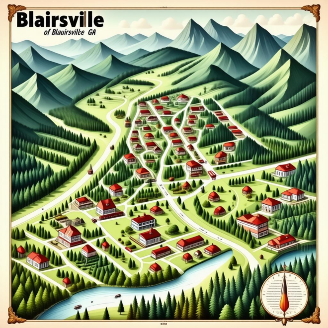 Map Of Blairsville Ga