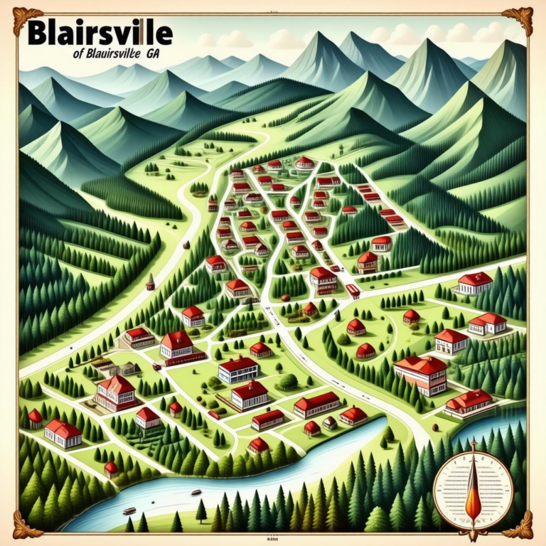 Map Of Blairsville Ga