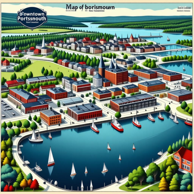 Map Of Downtown Portsmouth New Hampshire