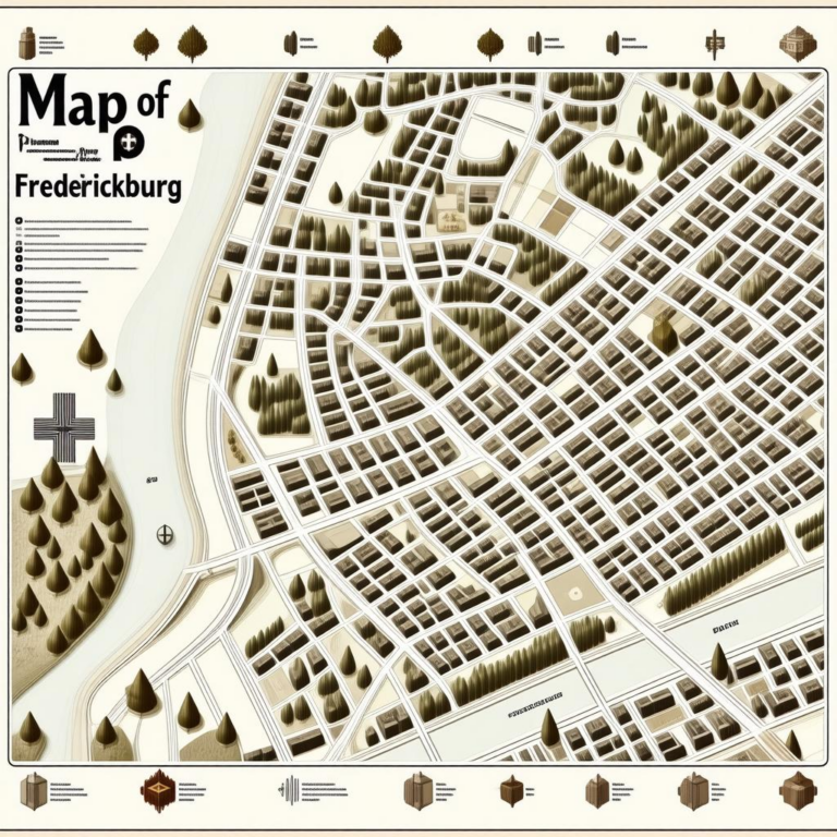 Map Of Downtown Fredericksburg