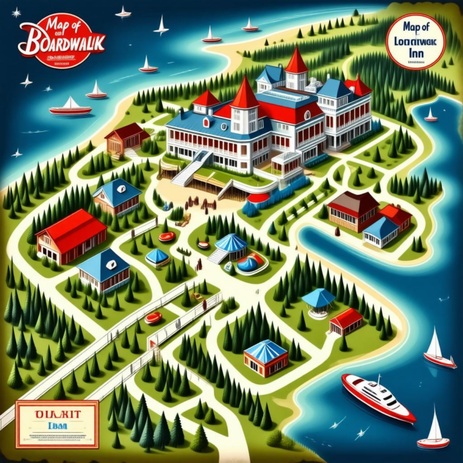 Map Of Boardwalk Inn Disney