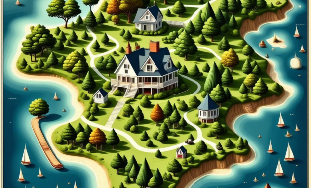 Map Of Celebrity Homes Martha’s Vineyard