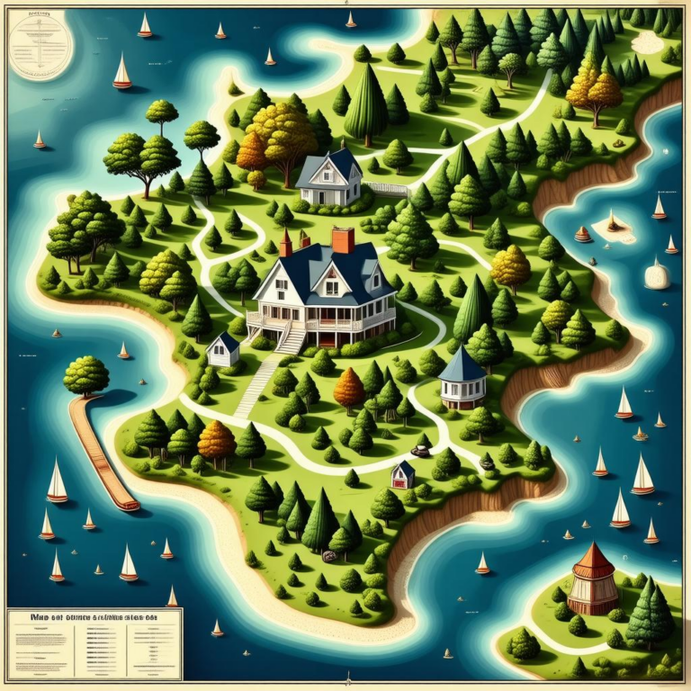 Map Of Celebrity Homes Martha’s Vineyard