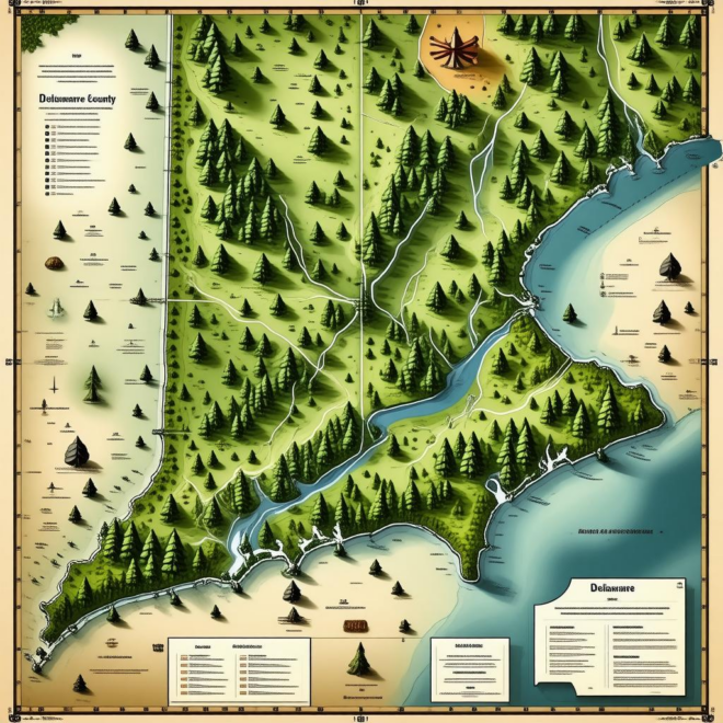 Map Of Delaware County Indiana