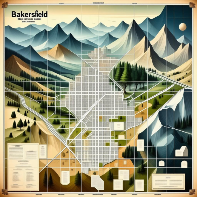 Map Of Bakersfield