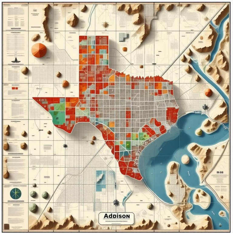 Map Of Addison Tx