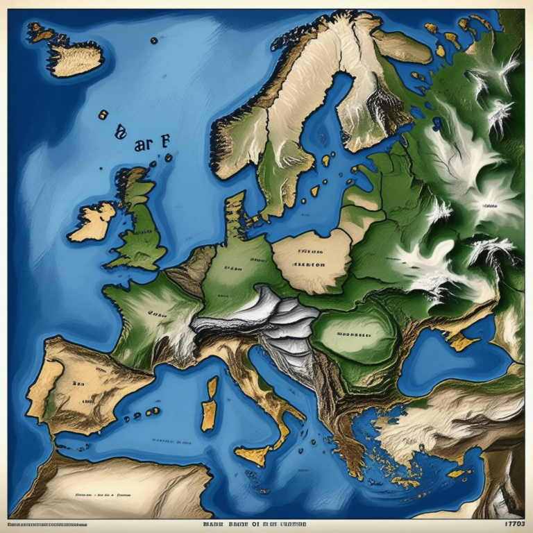 Map Of Europe 1770
