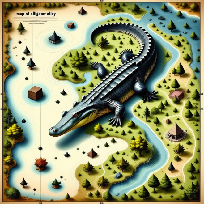 Map Of Alligator Alley