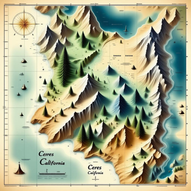 Map Of Ceres California