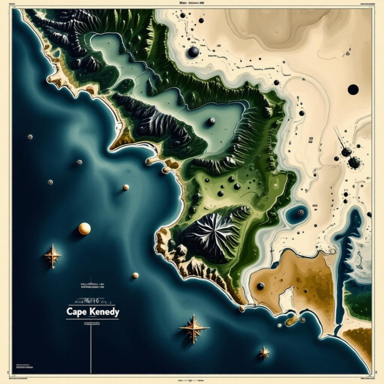 Map Of Cape Kennedy