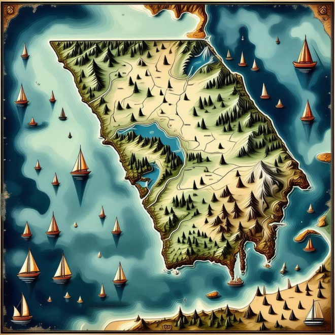 Map Of Georgia Coastal Cities