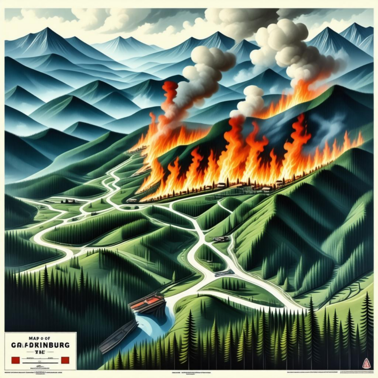 Map Of Fires In Gatlinburg TN