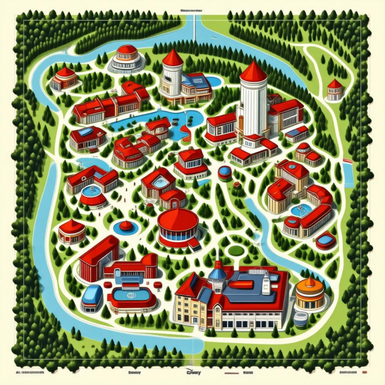 Map Of Disney’s All Star Movies Resort
