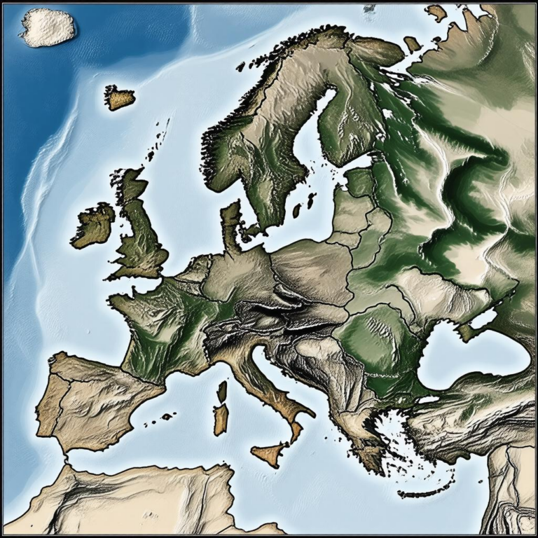 Map Of Europe After The Fall Of The Roman Empire