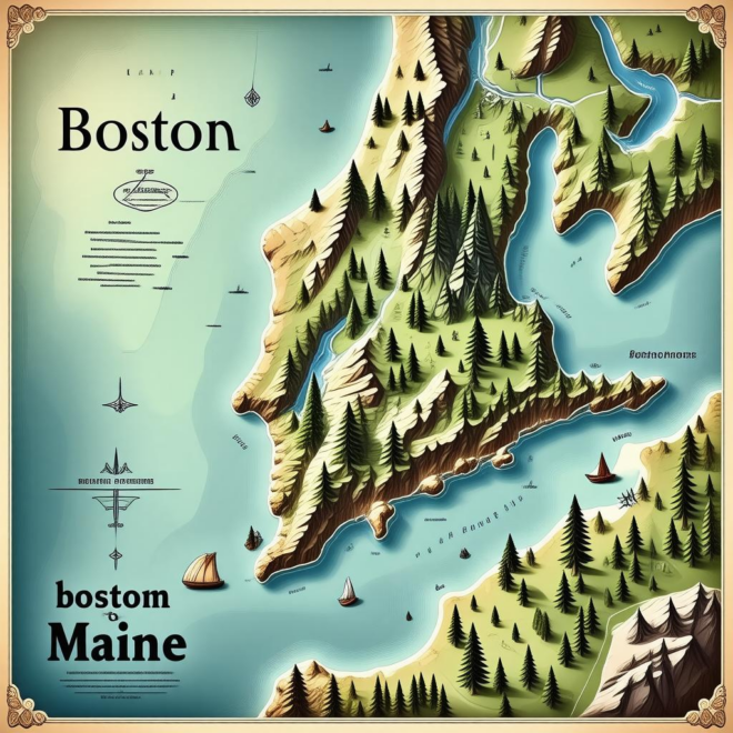 Map Of Boston To Maine