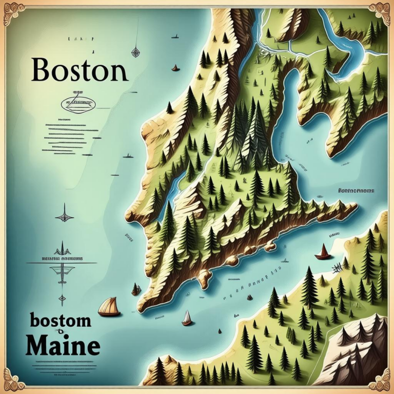 Map Of Boston To Maine