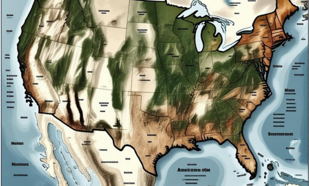 Map Of America In The 1800s