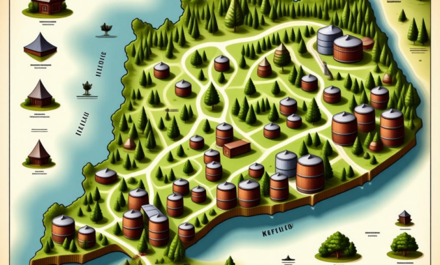 Map Of Bourbon Distilleries In Kentucky