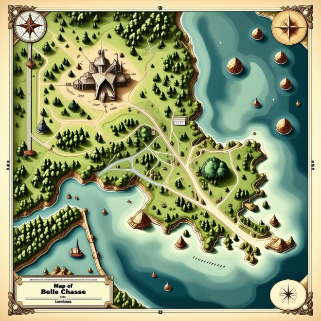 Map Of Belle Chasse Louisiana