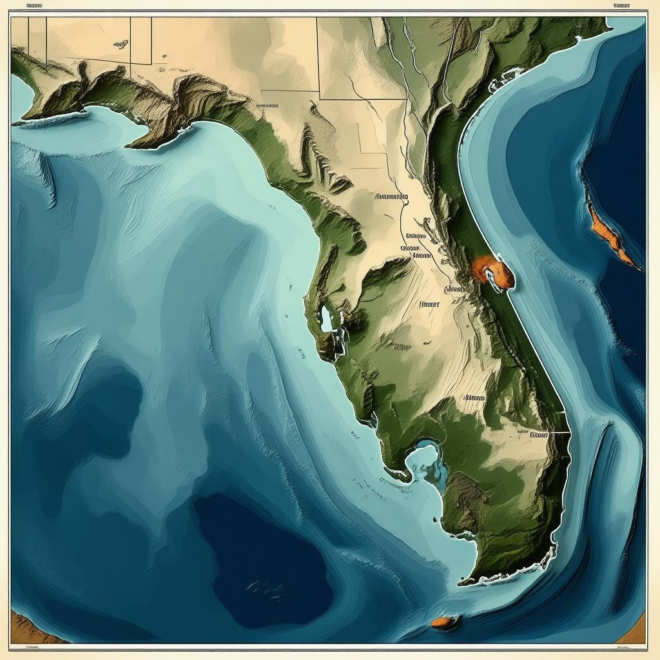 Map Of Florida To North Carolina