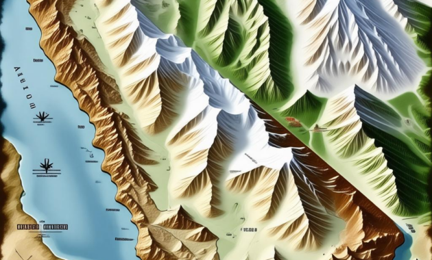 Map Of California 14ers