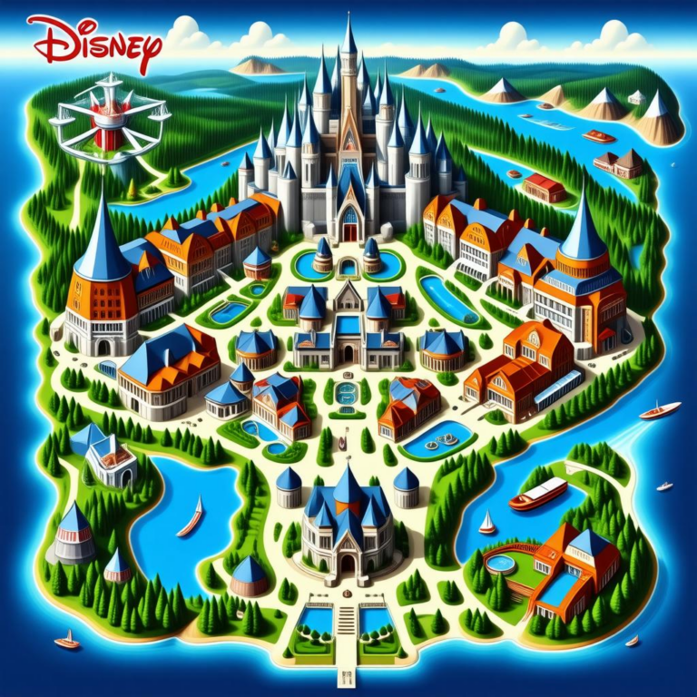 Map Of Disney All Star Resorts