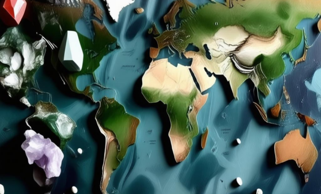 Map Of Gemstones In The World